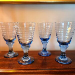 Anchor Hocking Blue Water / Iced Tea Goblets